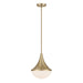 Savoy House - 7-2777-1-127 - One Light Pendant - Ogdon - Noble Brass