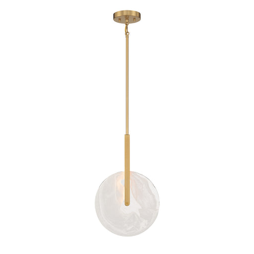Savoy House - 7-9307-1-322 - LED Pendant - Ainslie - Warm Brass