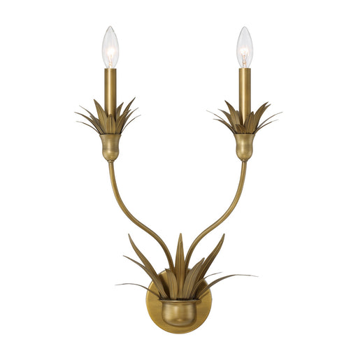 Savoy House - 9-1262-2-339 - Two Light Wall Sconce - Strathmore - Antique Patina
