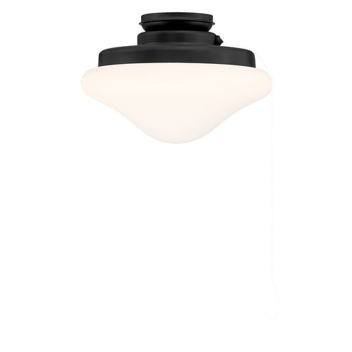 One Light LED Fan Light Kit Matte Black