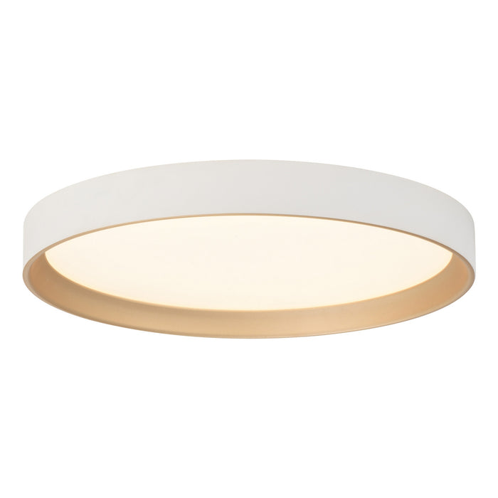 Vaxcel - C0382 - LED Flush Mount - Darien - White and Gold
