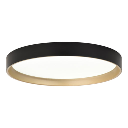 Vaxcel - C0383 - LED Flush Mount - Darien - Black and Gold