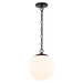 Vaxcel - P0455 - One Light Pendant - Linden - Matte Black