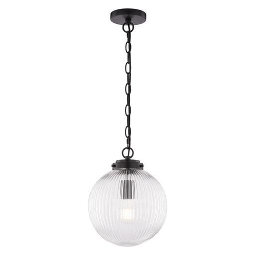 Vaxcel - P0456 - One Light Pendant - Linden - Matte Black