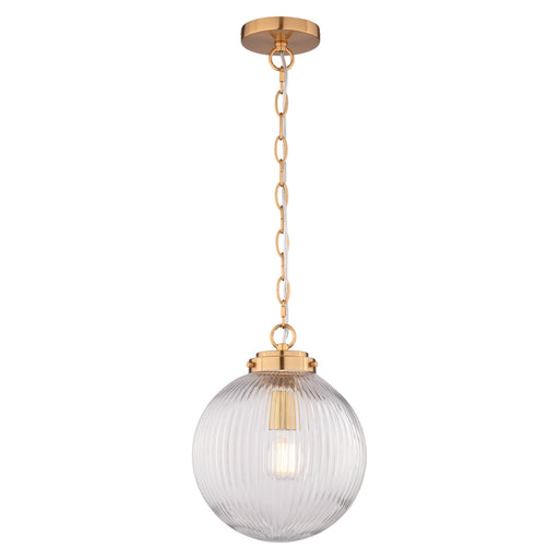 Vaxcel - P0457 - One Light Pendant - Linden - Muted Brass