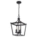 Vaxcel - P0477 - Three Light Pendant - Cottage Grove - Matte Black