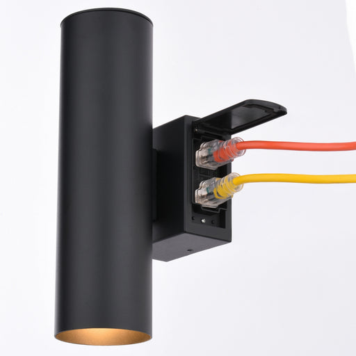 Vaxcel - T0798 - Two Light Outdoor Wall Mount - Chiasso - Textured Black