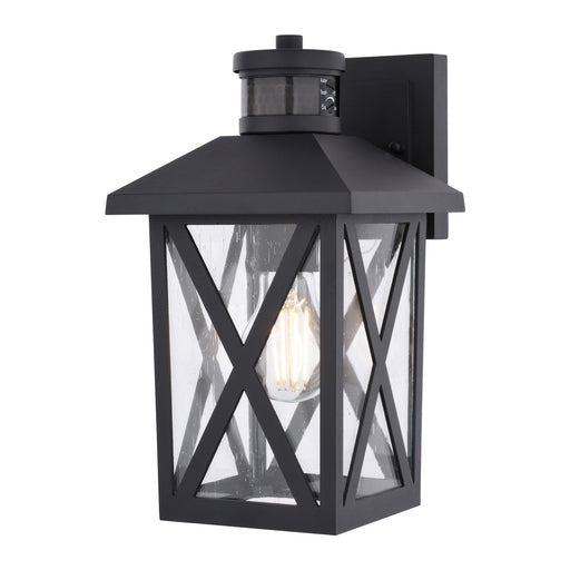 Vaxcel - T0843 - One Light Outdoor Motion Sensor Wall Light - Rockford - Textured Black
