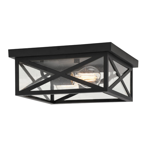 Vaxcel - T0845 - Two Light Outdoor Flush Mount - Rockford - Textured Black
