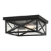 Vaxcel - T0845 - Two Light Outdoor Flush Mount - Rockford - Textured Black