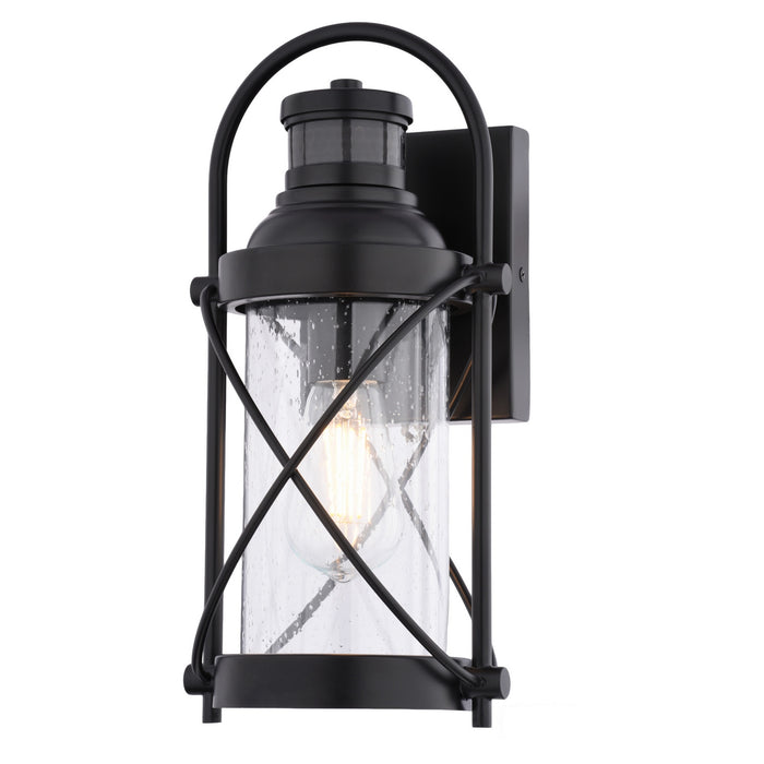 Vaxcel - T0846 - One Light Outdoor Motion Sensor Wall Light - Westfield - Matte Black