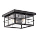 Vaxcel - T0847 - Two Light Outdoor Flush Mount - Manchester - Matte Black