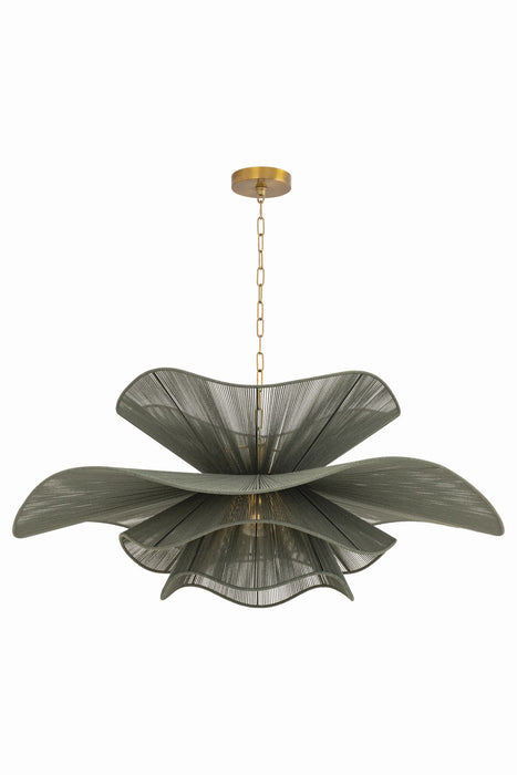 Mitzi - H1084701L-PBR - One Light Chandelier - Amanda - Patina Brass
