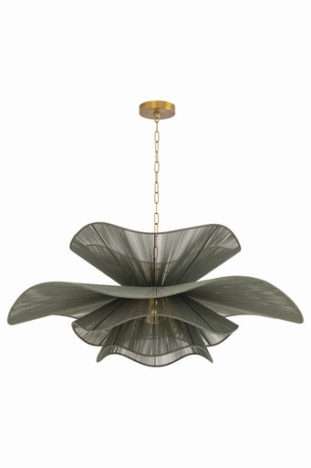 Amanda One Light Chandelier Patina Brass