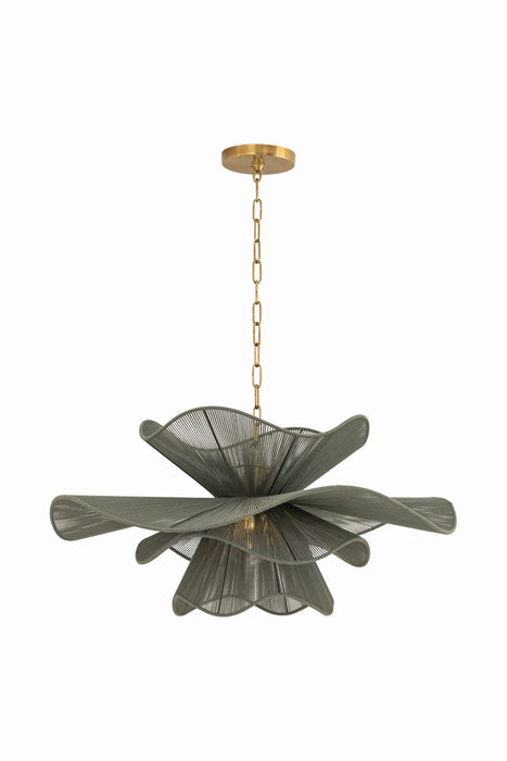 Mitzi - H1084701-PBR - One Light Chandelier - Amanda - Patina Brass