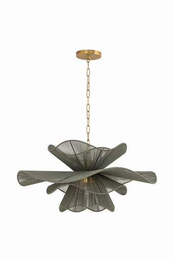 Amanda One Light Chandelier Patina Brass