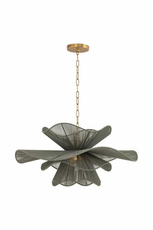 Mitzi - H1084701-PBR - One Light Chandelier - Amanda - Patina Brass