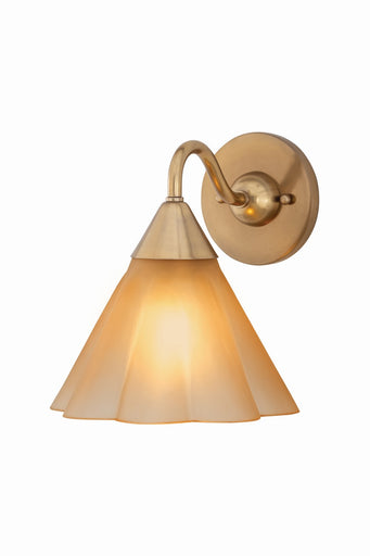 Gabrielle One Light Wall Sconce Aged Brass