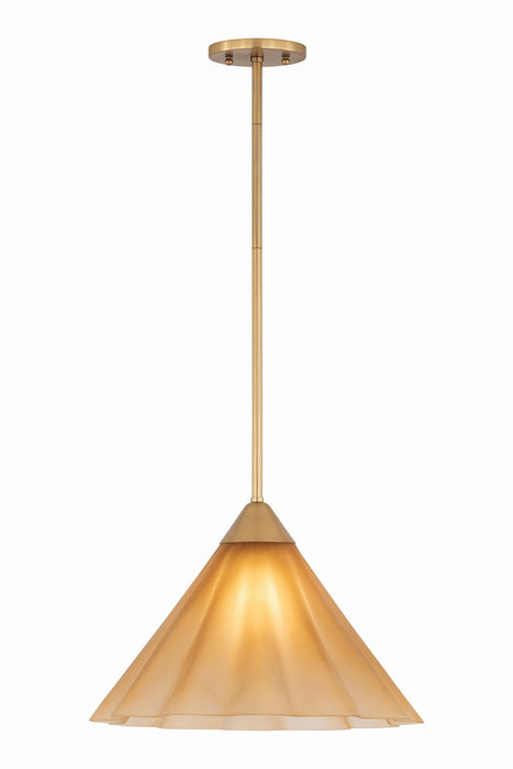 Mitzi - H1096701L-AGB - One Light Pendant - Gabrielle - Aged Brass