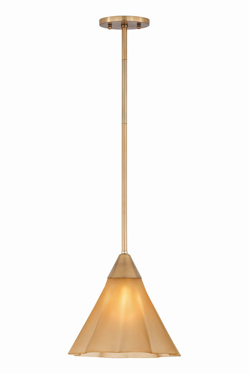 Mitzi - H1096701S-AGB - One Light Pendant - Gabrielle - Aged Brass