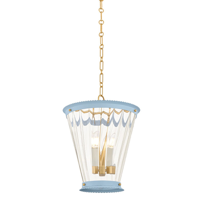 Mitzi - H1136703-AGB/SAO - Three Light Lantern - Lucretia - Aged Brass