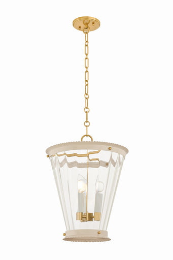Lucretia Three Light Lantern Aged Brass
