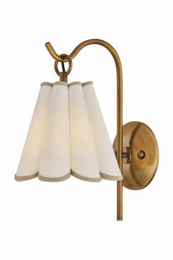 Eula One Light Wall Sconce Patina Brass