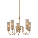Mitzi - H1165805-PBR - Five Light Chandelier - Alessandra - Patina Brass