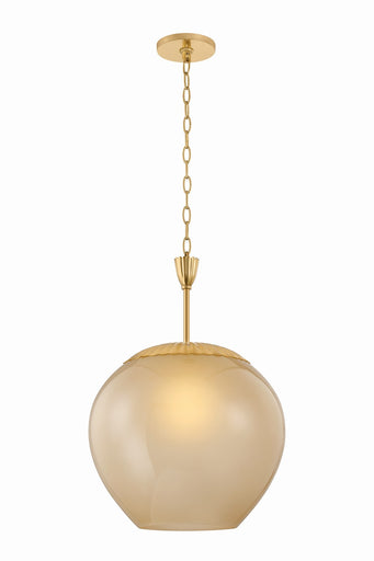 Gilda One Light Pendant Aged Brass