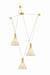 Mitzi - H1178803-AGB - Three Light Chandelier - Eileen - Aged Brass