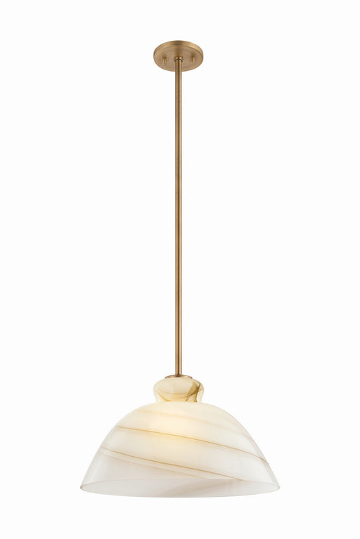 Mitzi - H1183701L-PBR - One Light Pendant - Dessi - Patina Brass