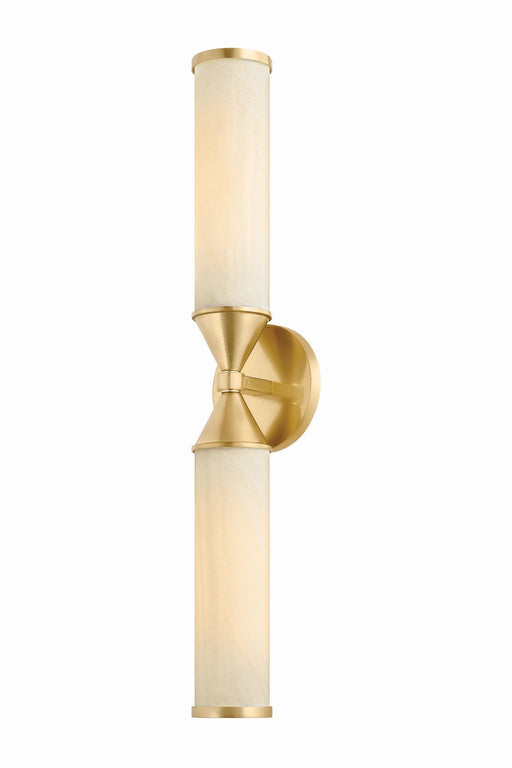 Mitzi - H1184102-AGB - Two Light Wall Sconce - Zinnia - Aged Brass