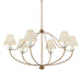 Mitzi - H1197806-PBR - Six Light Chandelier - Brinlea - Patina Brass