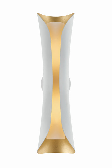 Mitzi - H315102L-GL/WH - Two Light Wall Sconce - Josie - Gold Leaf