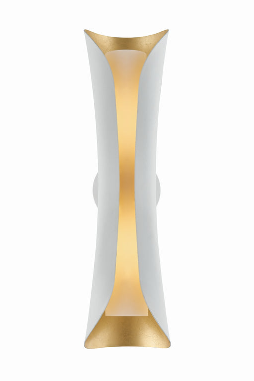 Mitzi - H315102L-GL/WH - Two Light Wall Sconce - Josie - Gold Leaf