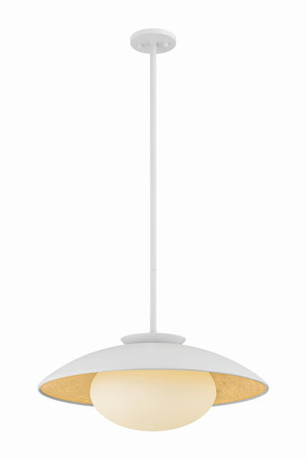 Cadence One Light Pendant White