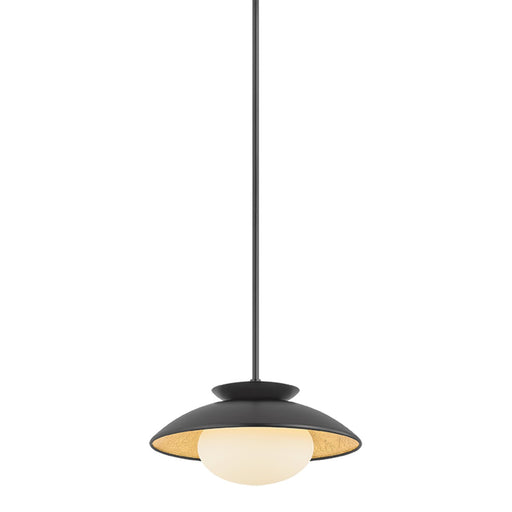 Mitzi - H368701S-BK/GL - One Light Pendant - Cadence - Black
