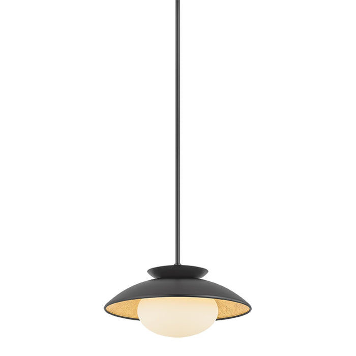 Mitzi - H368701S-BK/GL - One Light Pendant - Cadence - Black