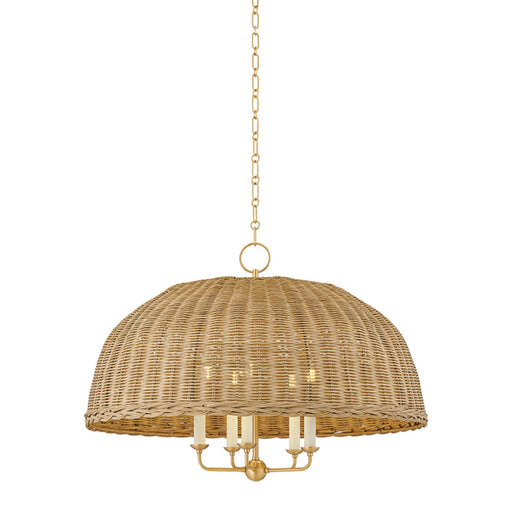 Mitzi - H859805-AGB - Five Light Chandelier - Arwen - Aged Brass