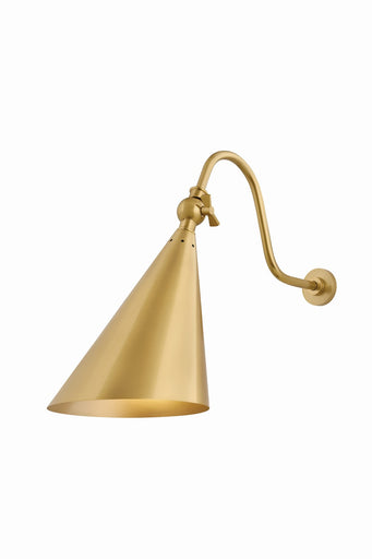 Lupe LED Wall Sconce Aged Brass