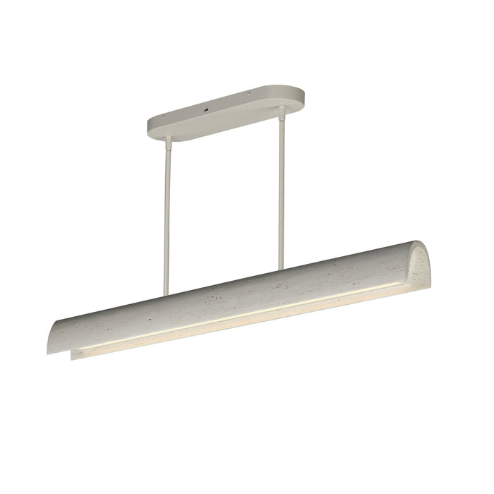 ET2 - E25236-CHK - LED Linear Pendant - Matera - Chaulk White