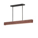 ET2 - E26266-RLGM - LED Linear Pendant - Lintel - Rosso Laterite / Gunmetal