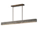 ET2 - E26268-TTVBZ - LED Linear Pendant - Lintel - Titanium Travertine / Bronze