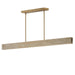 ET2 - E26268-TVNAB - LED Linear Pendant - Lintel - Travertine / Natural Aged Brass