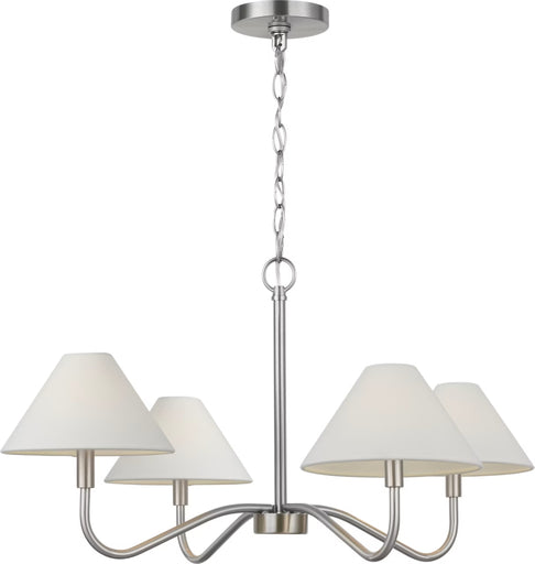 Eldon Four Light Chandelier Brushed Nickel