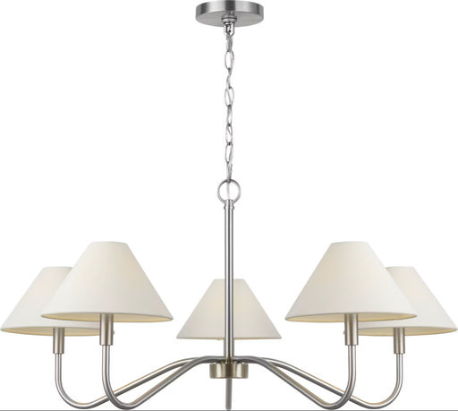 Visual Comfort Studio - DJC1205BN - Five Light Chandelier - Eldon - Brushed Nickel