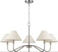 Visual Comfort Studio - DJC1205BN - Five Light Chandelier - Eldon - Brushed Nickel