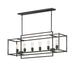 Maxim - 10416BK - Six Light Linear Pendant - Gridline - Black