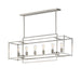 Maxim - 10416SN - Six Light Linear Pendant - Gridline - Satin Nickel