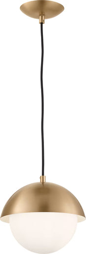 Hyde One Light Pendant Satin Brass
